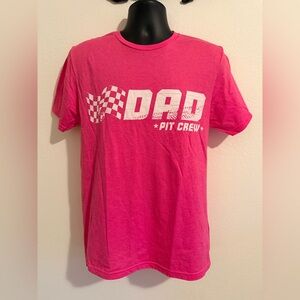 NWOT Gildan Pink Dad Pit Crew Tee
